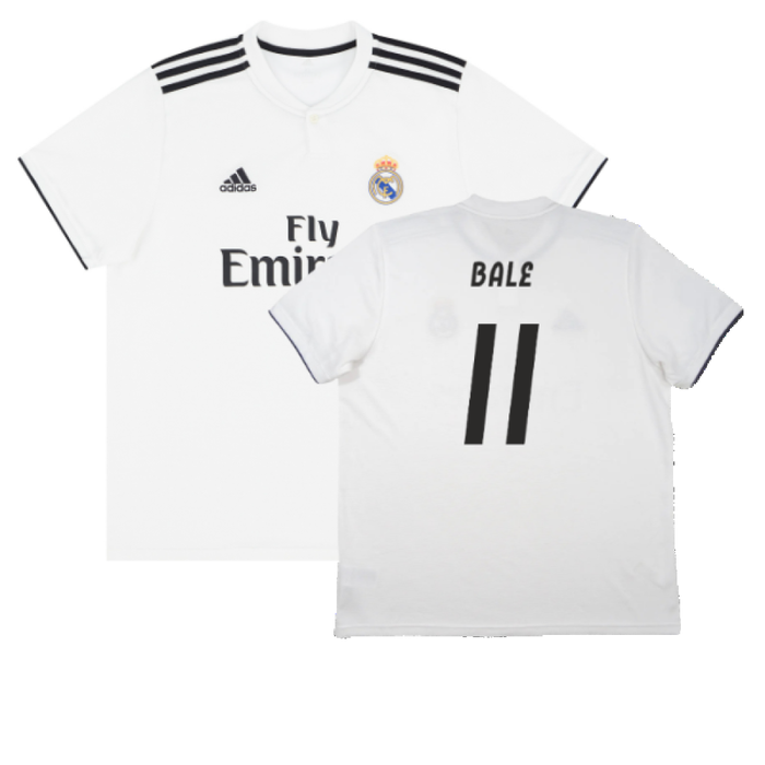 Real Madrid 2018 19 Home Shirt S Very Good Bale 11 Classic Football Kit