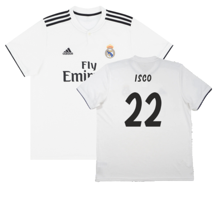 Real Madrid 2018-19 Home Shirt (S) (Very Good) (Isco 22)