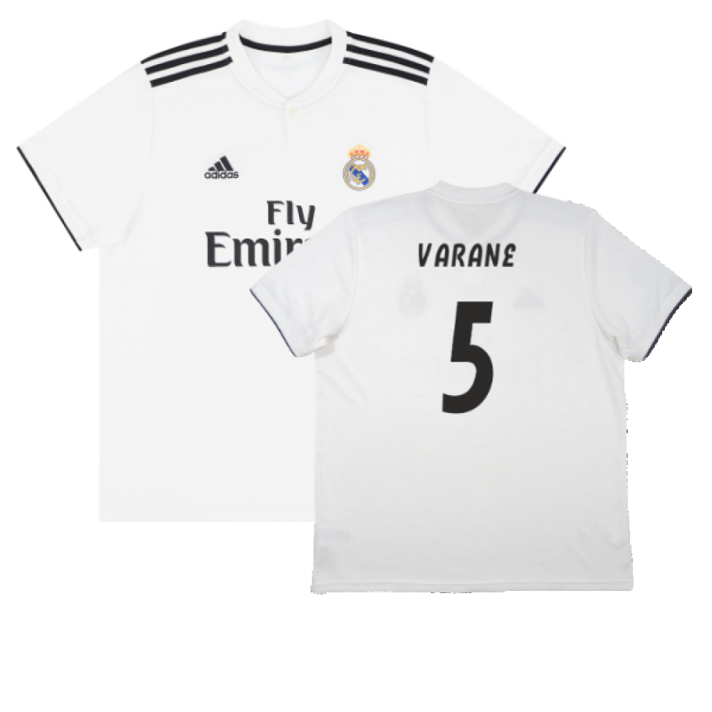 Real Madrid 2018-19 Home Shirt (S) (Very Good) (Varane