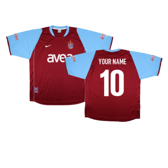 Trabzonspor 2008-09 Home Shirt ((Excellent) XL) (Your Name)