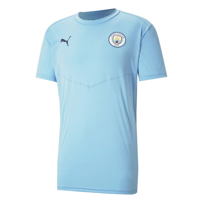 2020-2021 Man City Warmup Tee (Light Blue)