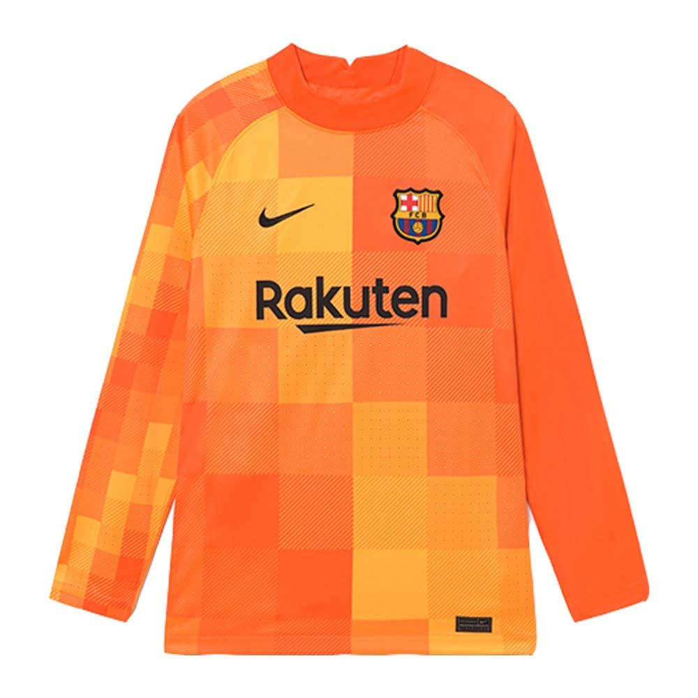 2021-2022 Barcelona Home Goalkeeper Shirt (Orange) – Classic