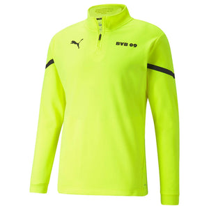 2021-2022 Borussia Dortmund Pre Match Half Zip Top (Yellow)_0