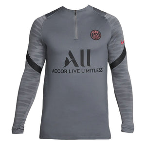 PSG 2021-2022 CL Drill Top (Dark Grey)_0