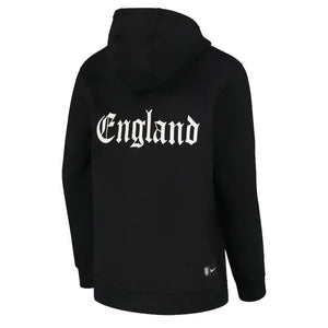 2022-2023 England Core Hooded Top (Black) - Kids_1