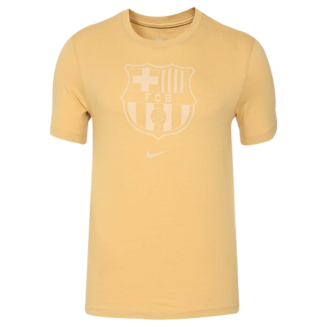 2022-2023 Barcelona Evergreen Crest Tee (Gold)_0
