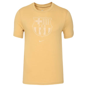 2022-2023 Barcelona Evergreen Crest Tee (Gold)_0
