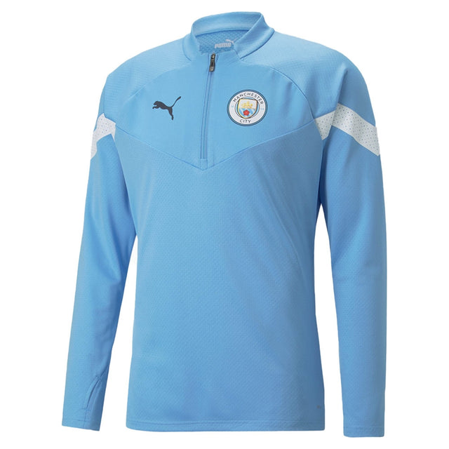 2022-2023 Man City Half Zip Training Top (Blue)_0