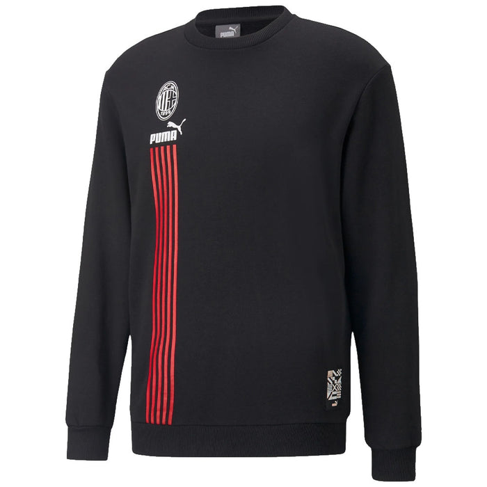 2022-2023 AC Milan FtblCulture Crew Sweat (Black)