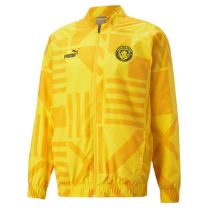 2022-2023 Man City Pre-Match Jacket (Yellow)_0