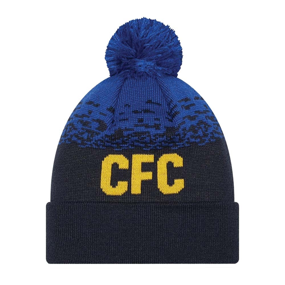 2022-2023 Chelsea Lion Crest MARL WRDMRK BEANIE Navy_1