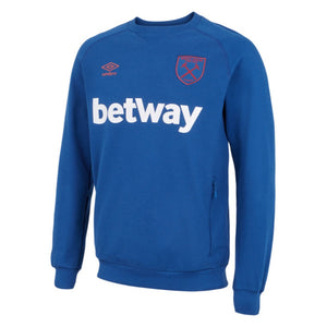 2022-2023 West Ham Travel Sweat Top (S) - Blue Glow_0