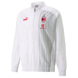 2022-2023 AC Milan Pre-Match Jacket (White-Red)_0