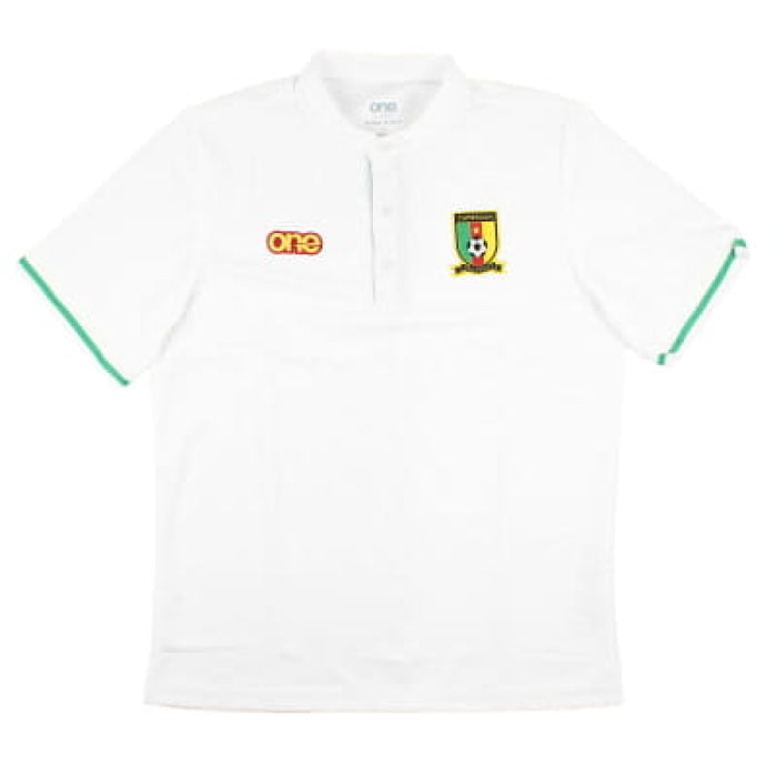 2023-2024 Cameroon Mens Polo Shirt (White)