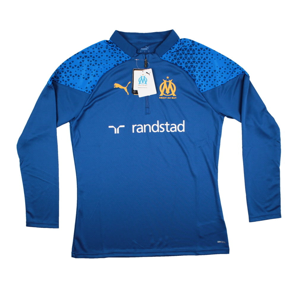 2023-2024 Marseille Training Half Zip Top (Royal)_0