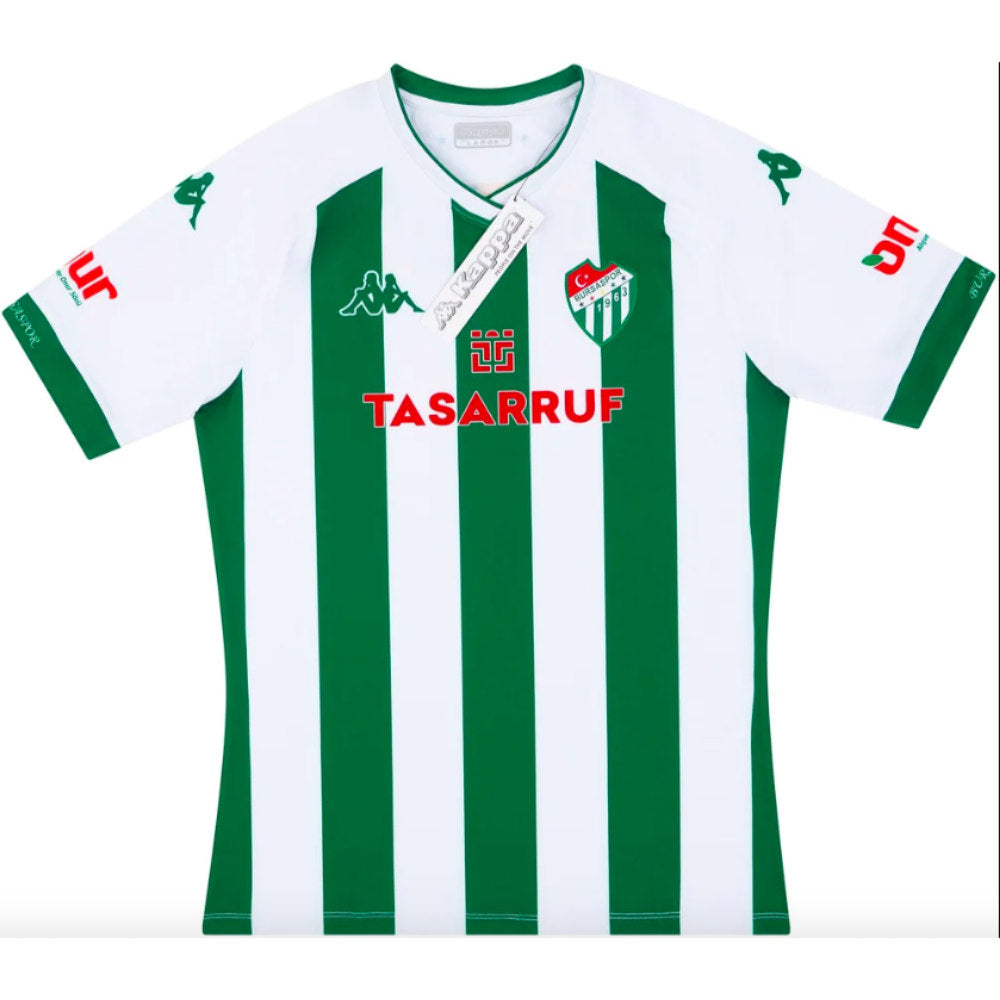 Maillot Bursaspor Kulübü 2019/20 - Kappa Player Issue, Vert, Taille S - NEUF