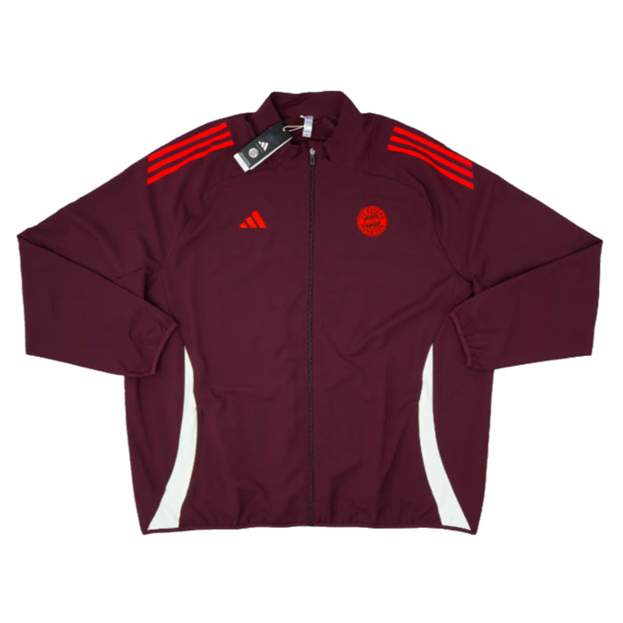2024-2025 Bayern Munich Presentation Jacket (Shadow Maroon)