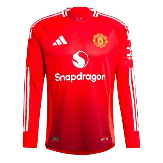 2024-2025 Man Utd Authentic Long Sleeve Home Shirt_0