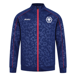2024-2025 Wolves Pre Match Anthem Jacket - Blue_0
