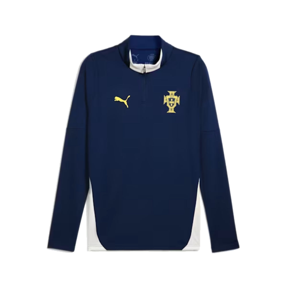 2025-2026 Portugal Training 1/4 Zip Top (Persian Blue)_0