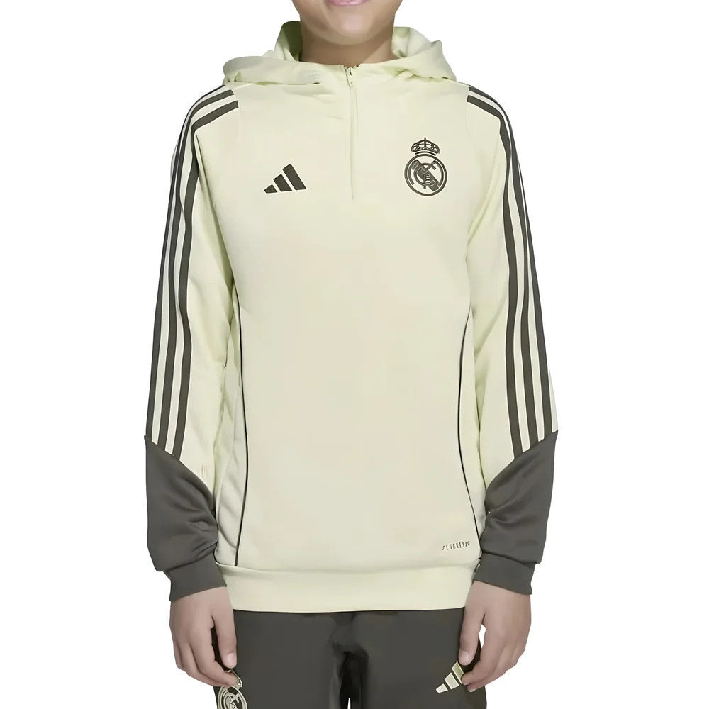 2025-2026 Real Madrid Training Hoody (Almost Lime) - Kids_0