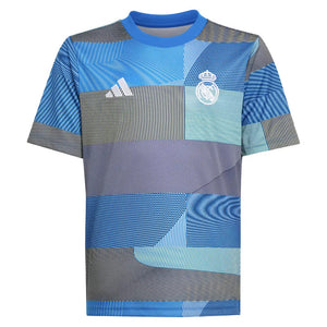 2025-2026 Real Madrid Pre-Match Shirt (Blue) - Kids_0