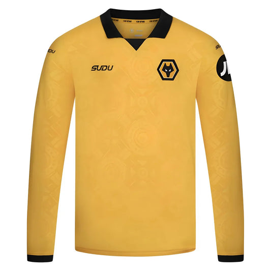 2025-2026 Wolves Long Sleeve Home Shirt - Kids_0