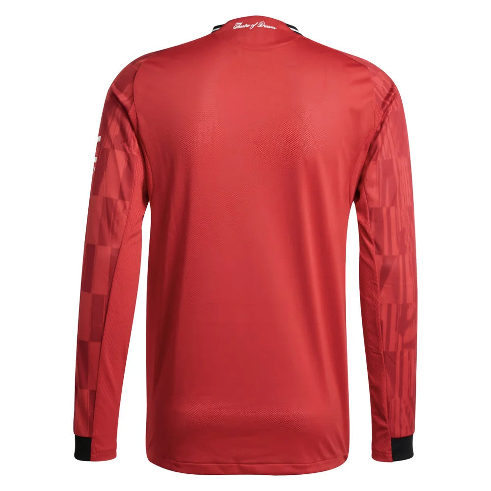2025-2026 Man Utd Authentic Long Sleeve Home Shirt_2