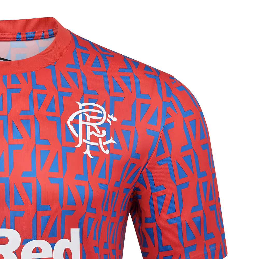 2025-2026 Rangers Away Pre-Match Tee (Flame Scarlet)_1