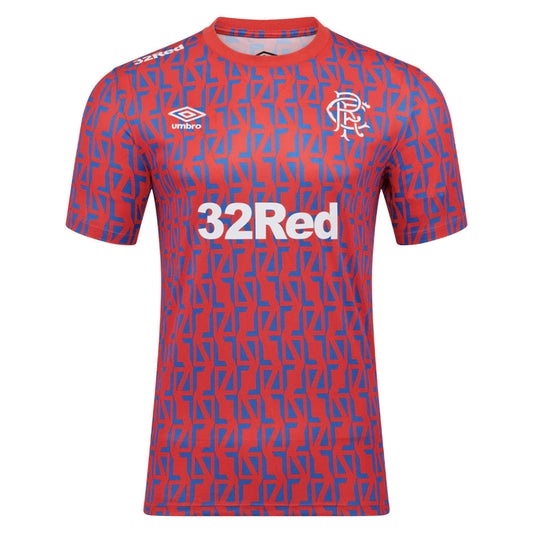 2025-2026 Rangers Away Pre-Match Tee (Flame Scarlet)_0