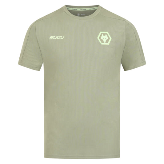 2025-2026 Wolves Players Travel T-Shirt (Khaki)_0