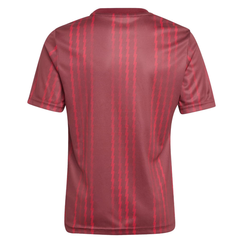 2025-2026 Arsenal Pre-Match Warm Up Shirt (Burgundy) - Kids_1