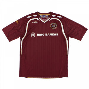 Hearts 2007-08 Home Football Shirt ((Excellent) M)_0