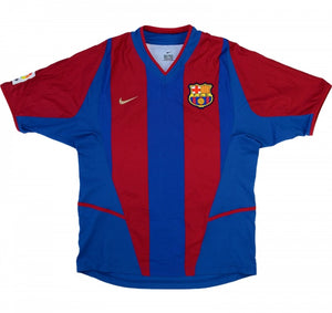Barcelona 2002-03 Home Shirt ((Very Good) XL)_0