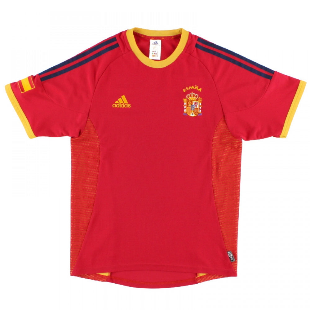 Spain 2002-04 Home Shirt (Good) (Morientes 9)_2