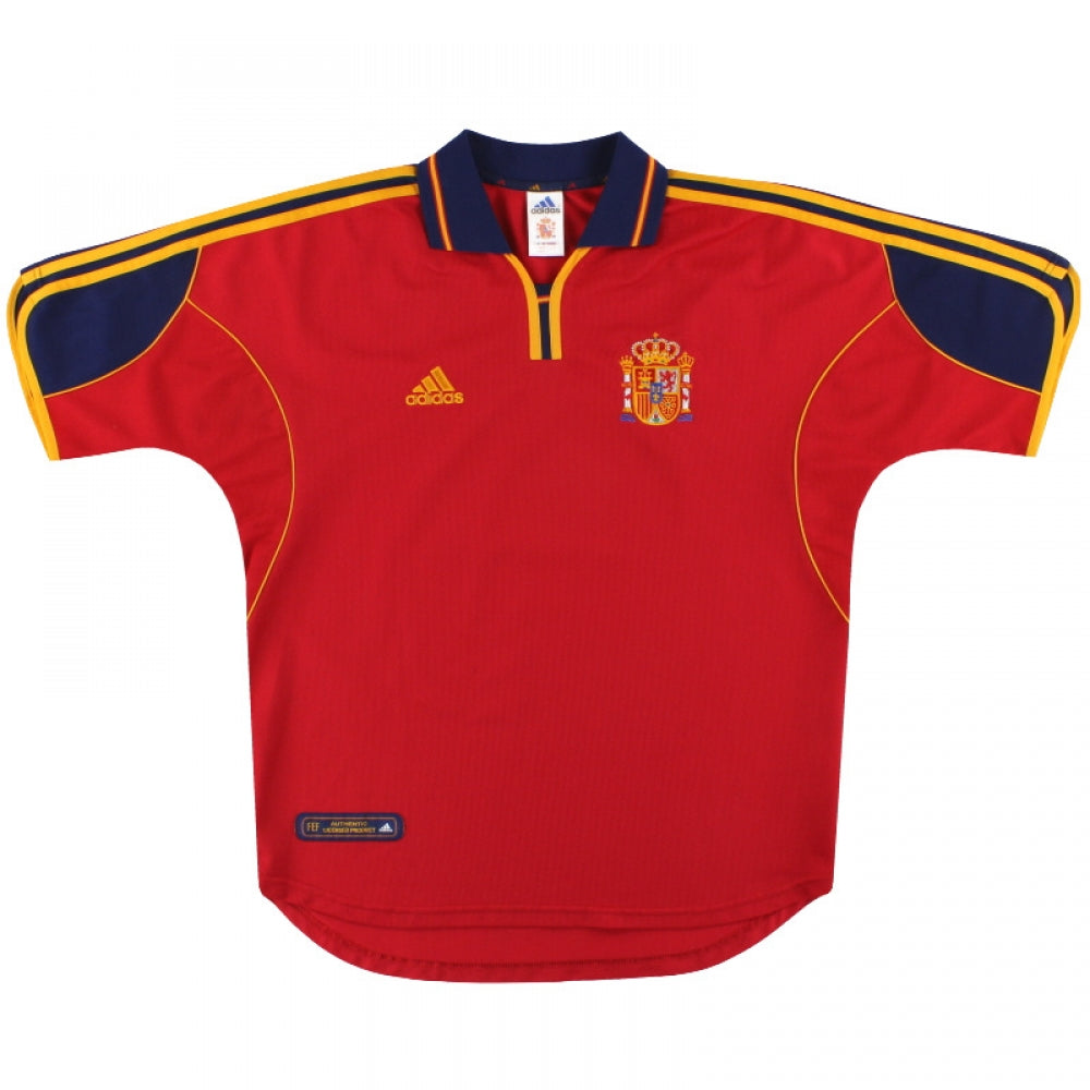 Spain 1999-02 Home Shirt ((Excellent) S)_0