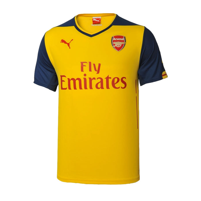 Arsenal away fashion kit yellow