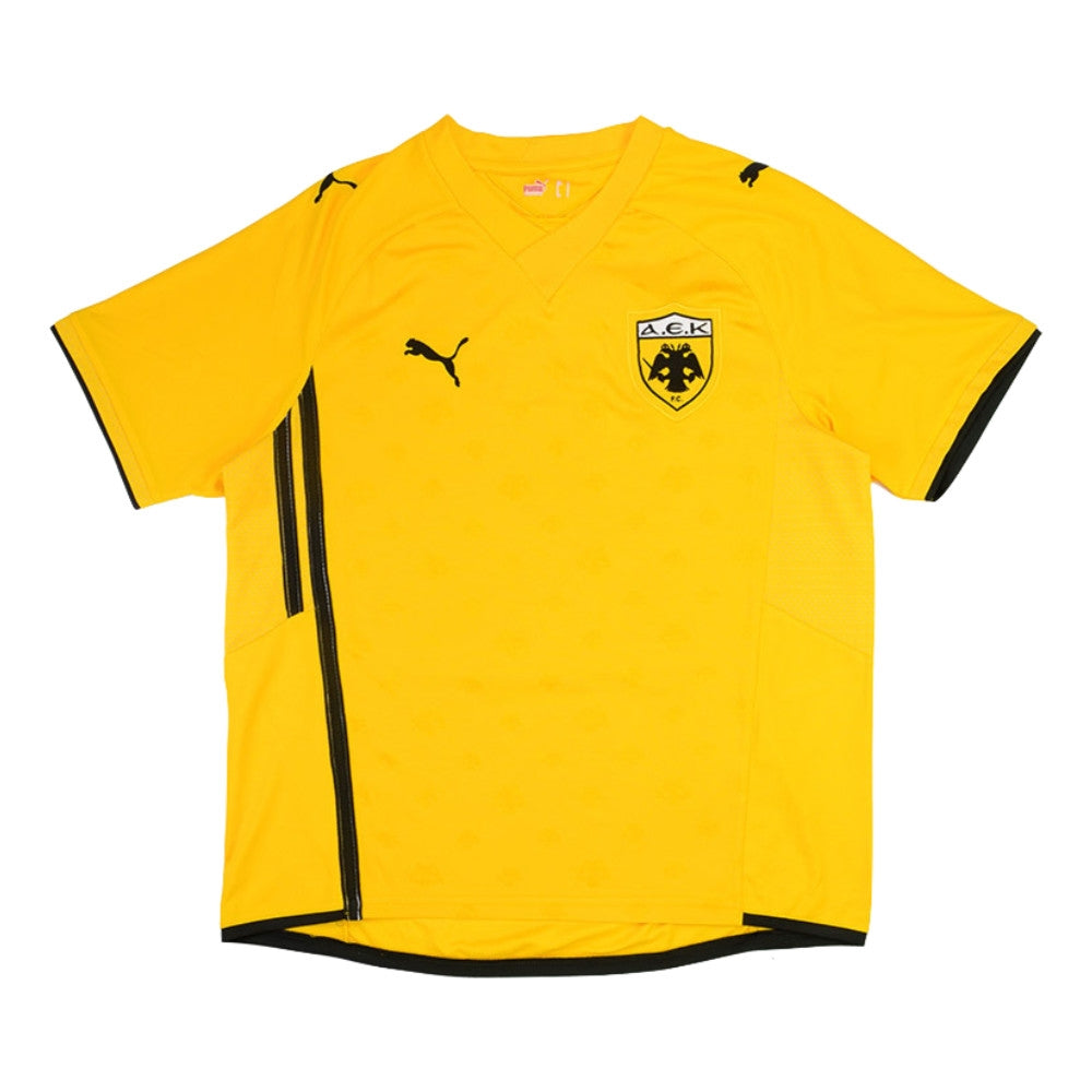 AEK Athens 2009-10 Home Shirt ((Excellent) XL) (Liberopoulos 33)_3