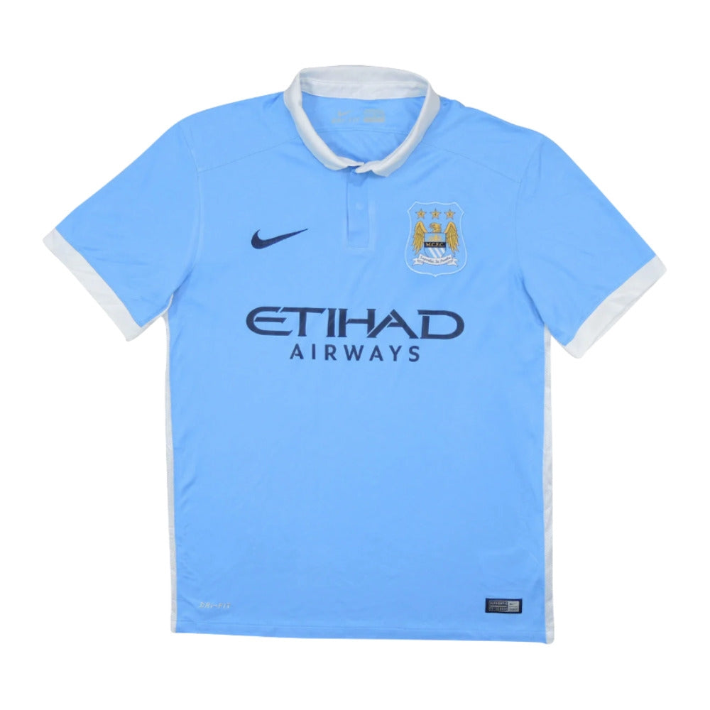 Manchester City 2015-16 Home Shirt (M) (Mint) – Classic Football Kit