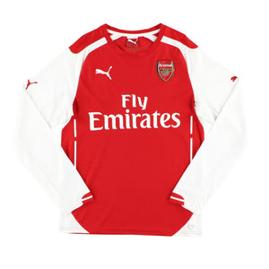 Arsenal 2014-15 Long Sleeve Home Shirt (L) (Excellent)_0