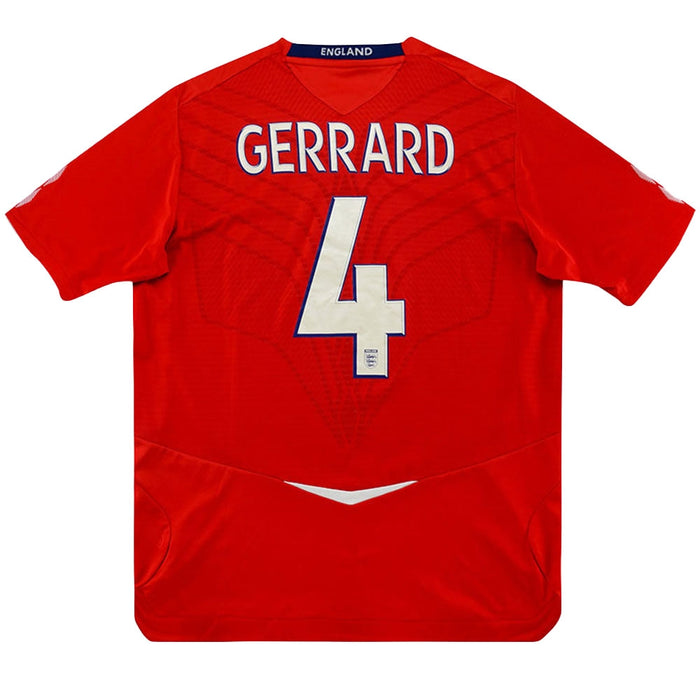 England 2008 Away Shirt (Gerrard #4) ((Excellent) XL)