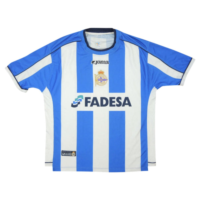 Deportivo La Corona 2001-02 Home Shirt ((Very Good) M)