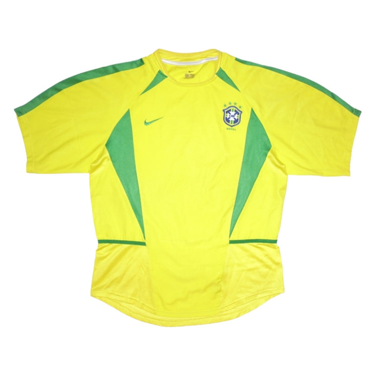 Brazil Home Football Shirt 2002/04 Adults XL Nike - Depop