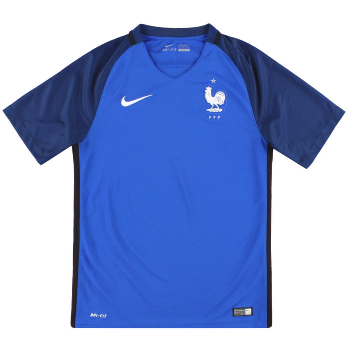 France 2016-17 Home Shirt ((Mint) L)