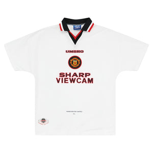 Manchester United 1996-97 Away Shirt (Cantona #7) (XS) (Excellent)_1