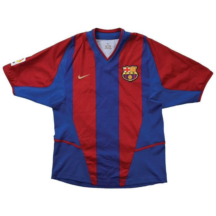 Barcelona 2002-03 Home Shirt (L) (Good)
