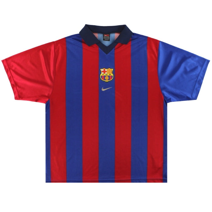 Barcelona 2000 01 Home Shirt M Good Classic Football Kit