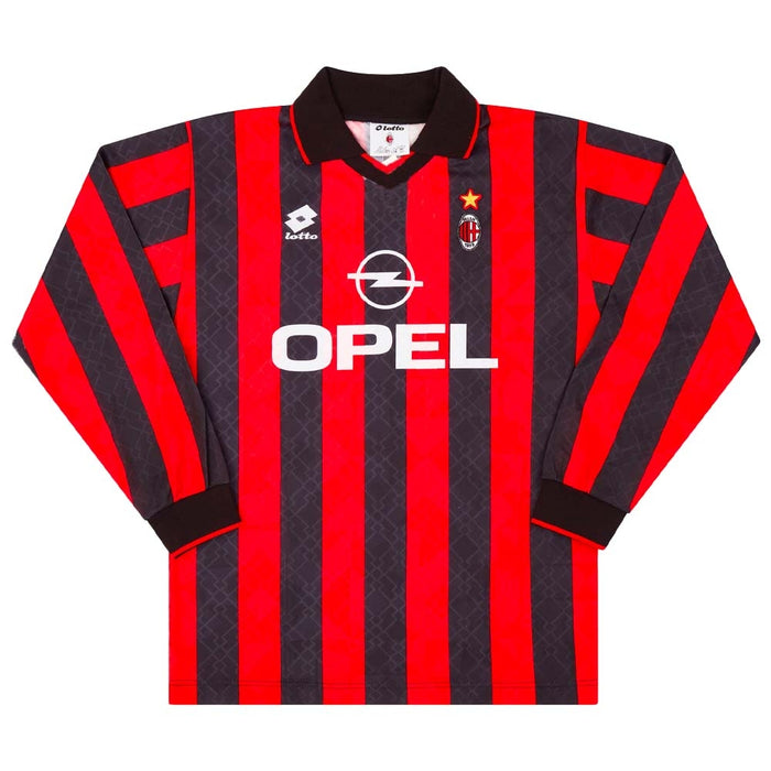 AC Milan 1995 Home Long-Sleeved Shirt ((Very Good) L)