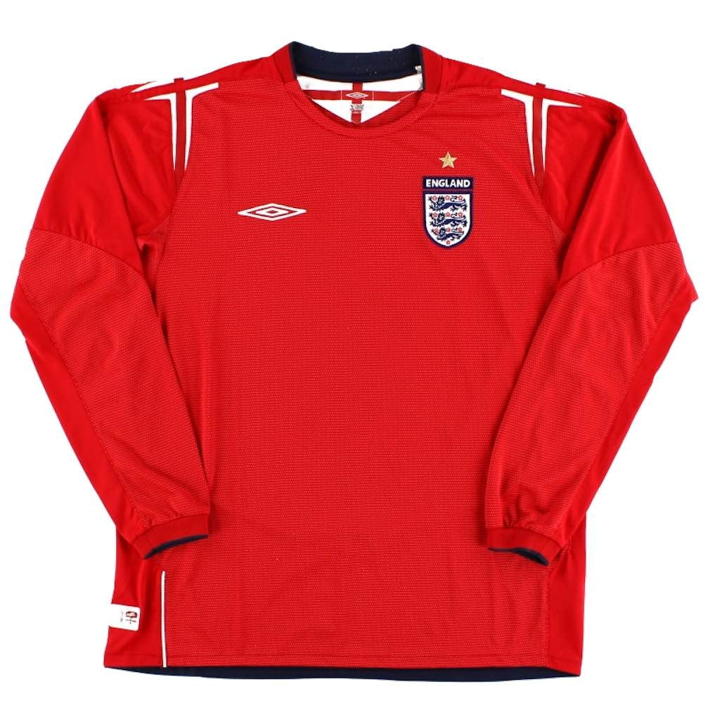 red england football shirt long sleeve