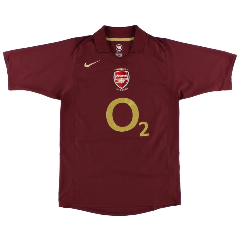 Arsenal 2005-06 Home Shirt (XL) Bergkamp #10 (Excellent)_1